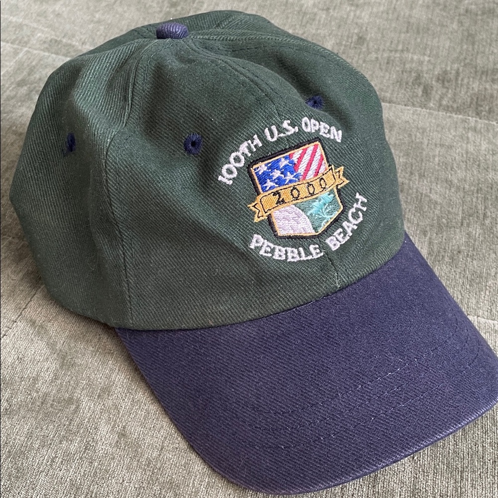 Pebble Beach 2000 US OPEN 100th USGA Member NEW! Adjustable Baseball Hat KC Golf